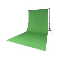 Medžiaginis žalias fonas 5x4m, (GreenScreen)