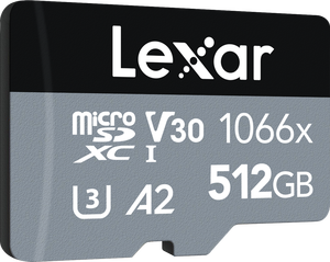 Lexar Pro 512GB, 120Mb/s, 160Mb/s atminties kortelė Micro SDXC